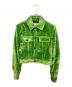 BOTTEGA VENETA（ボッテガベネタ）の古着「ストレッチボアトラッカージャケット」｜グリーン