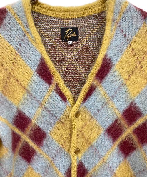 Needles（ニードルズ）Needles (ニードルズ) MOHAIR CARDIGAN ARGYLE ブラウン サイズ:XSの古着・服飾アイテム