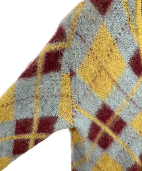 Needles（ニードルズ）Needles (ニードルズ) MOHAIR CARDIGAN ARGYLE ブラウン サイズ:XSの古着・服飾アイテム