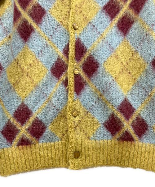 Needles（ニードルズ）Needles (ニードルズ) MOHAIR CARDIGAN ARGYLE ブラウン サイズ:XSの古着・服飾アイテム