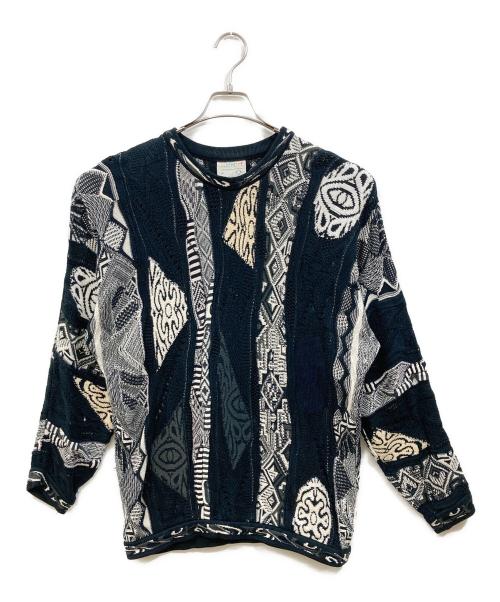 Coogi（クージー）Coogi (クージー) ヴィンテージ3Dニット ブラック サイズ:Mの古着・服飾アイテム