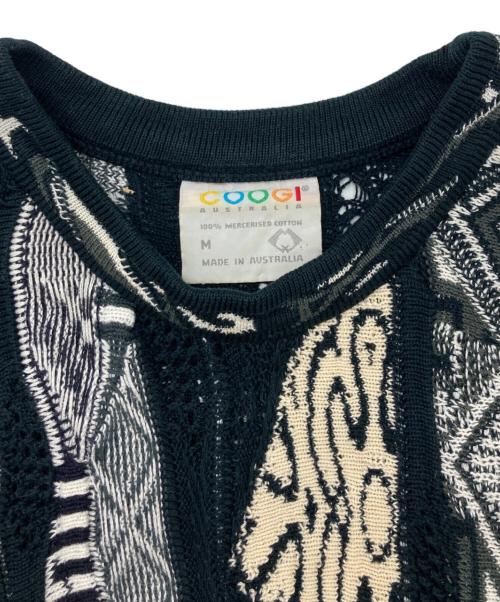 Coogi（クージー）Coogi (クージー) ヴィンテージ3Dニット ブラック サイズ:Mの古着・服飾アイテム