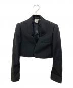 noir kei ninomiyaノワール ケイ ニノミヤ）の古着「ウールモヘヤドスキンジャケット」｜ブラック