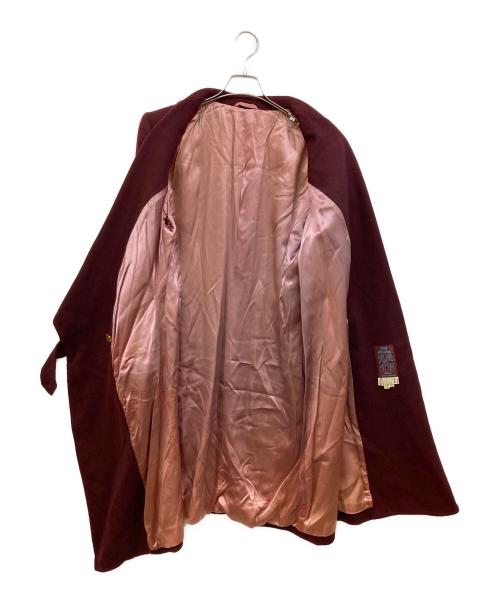 JOHN GALLIANO（ジョンガリアーノ）JOHN GALLIANO (ジョンガリアーノ) カシミヤ混チェスターコート ボルドー サイズ:SIZE 86cm (W34)の古着・服飾アイテム