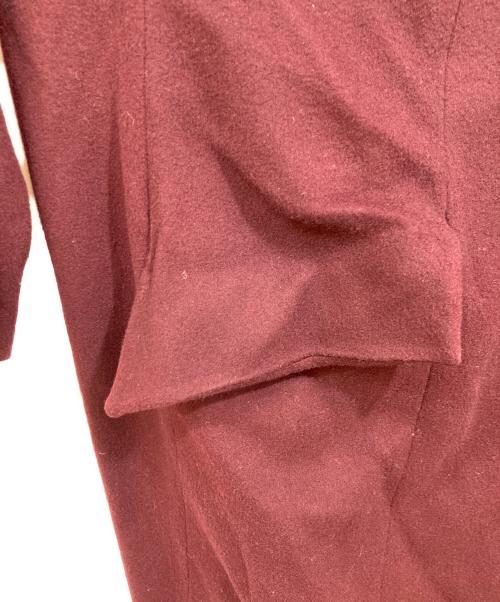 JOHN GALLIANO（ジョンガリアーノ）JOHN GALLIANO (ジョンガリアーノ) カシミヤ混チェスターコート ボルドー サイズ:SIZE 86cm (W34)の古着・服飾アイテム