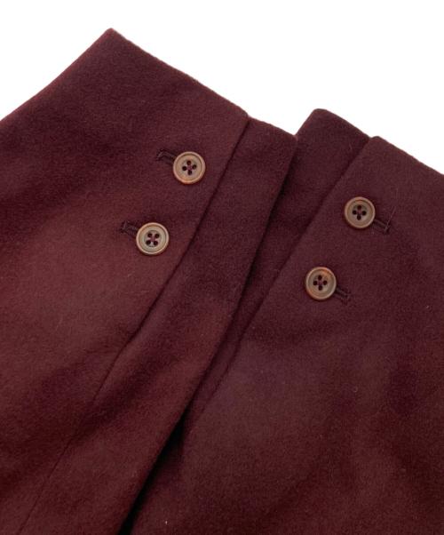 JOHN GALLIANO（ジョンガリアーノ）JOHN GALLIANO (ジョンガリアーノ) カシミヤ混チェスターコート ボルドー サイズ:SIZE 86cm (W34)の古着・服飾アイテム