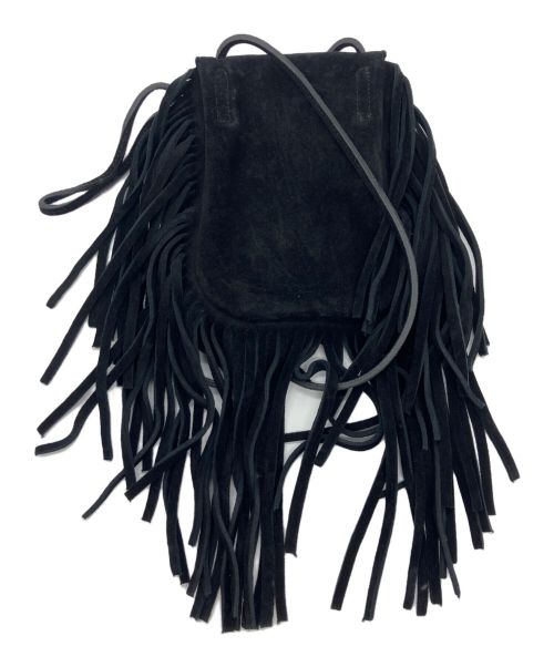 Saint Laurent Paris（サンローランパリ）Saint Laurent Paris (サンローランパリ) フリンジショルダーバッグ ブラックの古着・服飾アイテム