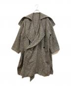 Y'sワイズ）の古着「フーデッドウールコート」｜ベージュ