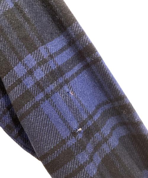 PENDLETON（ペンドルトン）PENDLETON (ペンドルトン) レザー切り替えウールシャツジャケット ネイビー サイズ:Sの古着・服飾アイテム