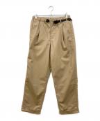 GRAMICCIグラミチ）の古着「TC/TWILL TUCK TAPERD PANT」｜ベージュ