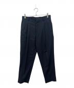 JOHN SMEDLEYジョンスメドレー）の古着「センタープレスパンツ」｜ブラック