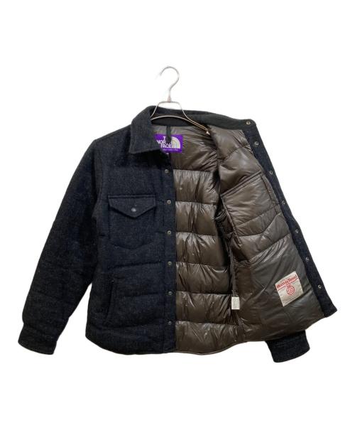THE NORTHFACE PURPLELABEL（ザ・ノースフェイス パープルレーベル）THE NORTHFACE PURPLELABEL (ザ・ノースフェイス パープルレーベル) Harris Tweed (ハリスツイード) ハリスツイードダウンジャケット グレー サイズ:Mの古着・服飾アイテム