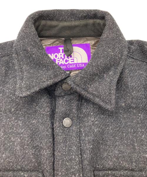 THE NORTHFACE PURPLELABEL（ザ・ノースフェイス パープルレーベル）THE NORTHFACE PURPLELABEL (ザ・ノースフェイス パープルレーベル) Harris Tweed (ハリスツイード) ハリスツイードダウンジャケット グレー サイズ:Mの古着・服飾アイテム