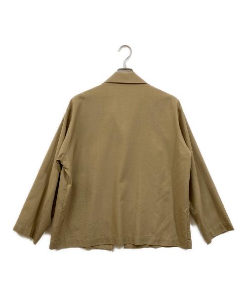 AURALEE（オーラリー）AURALEE (オーラリー) WOOL SILK TROPICAL SHIRTS JACKET ベージュ サイズ:3の古着・服飾アイテム