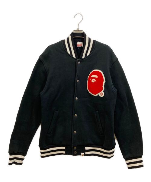 BAPE BY A BATHING APE（ベイプバイアベイシングエイプ）BAPE BY A BATHING APE (ベイプバイアベイシングエイプ) スタジャン ブラック サイズ:SIZE Mの古着・服飾アイテム