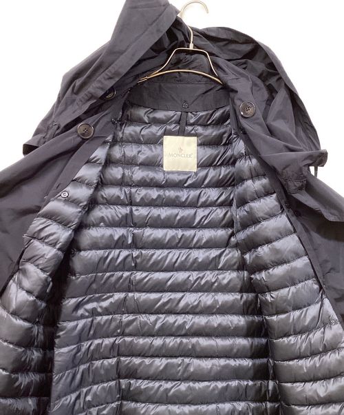 MONCLER（モンクレール）MONCLER (モンクレール) ライナーダウン付コート ネイビー サイズ:1の古着・服飾アイテム