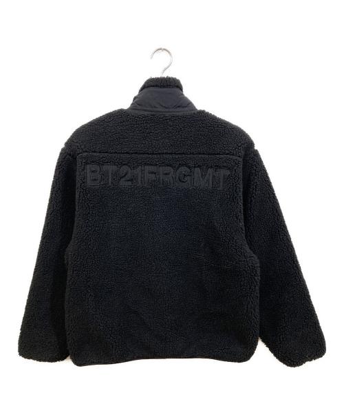 FRAGMENTS（フラグメント）FRAGMENTS (フラグメント) BT21 (ビーティーイシビル) FLEECE JACKET/ボアジャケット ブラック サイズ:Mの古着・服飾アイテム