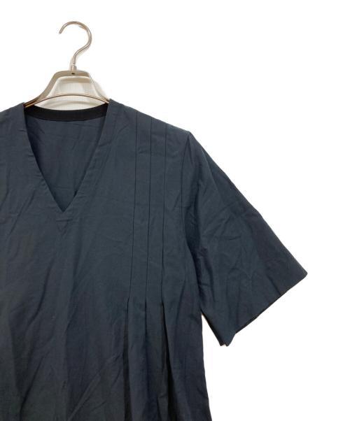 MARGARET HOWELL（マーガレットハウエル）MARGARET HOWELL (マーガレットハウエル) SOFT COTTON TWILL五分袖ワンピース ブラック サイズ:1の古着・服飾アイテム