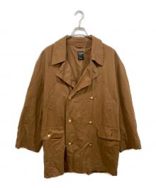 CELINE（セリーヌ）の古着「リネン金釦コート」｜ブラウン
