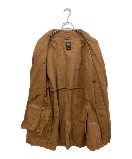 CELINE（セリーヌ）CELINE (セリーヌ) リネン金釦コート ブラウン サイズ:50の古着・服飾アイテム