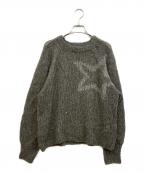 maturelyマチュアリー）の古着「Spangle Star Crew」｜グレー