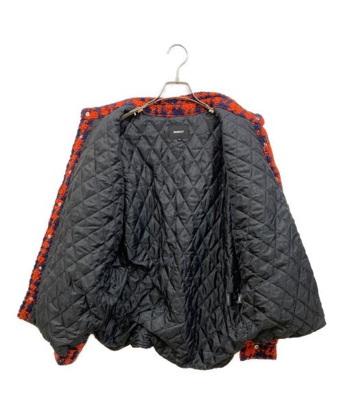 INDEPICT（インディペクト）INDEPICT (インディペクト) Houndtooth Check Shirt Jacket レッド サイズ:SIZE Mの古着・服飾アイテム