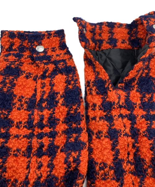 INDEPICT（インディペクト）INDEPICT (インディペクト) Houndtooth Check Shirt Jacket レッド サイズ:SIZE Mの古着・服飾アイテム