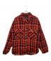 INDEPICT（インディペクト）の古着「Houndtooth Check Shirt Jacket」｜レッド