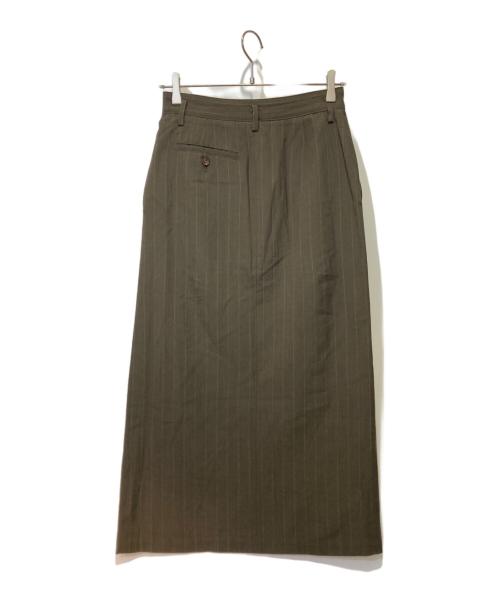 tricot COMME des GARCONS（トリココムデギャルソン）tricot COMME des GARCONS (トリココムデギャルソン) ボタンウールロングスカート ブラウン サイズ:Ｍの古着・服飾アイテム