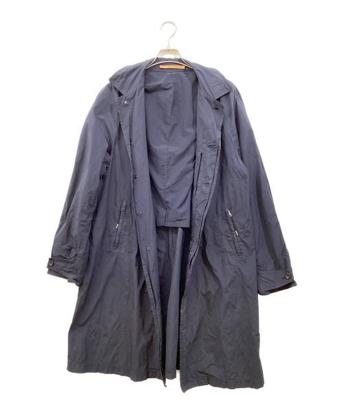 SCYEBASICS（サイベーシックス）SCYEBASICS (サイベーシックス) 高密度タフタ ステンカラー コート ネイビー サイズ:38の古着・服飾アイテム