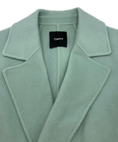 theory（セオリー）theory (セオリー) ウール カシミヤダブルフェイスコート グリーン サイズ:Sの古着・服飾アイテム
