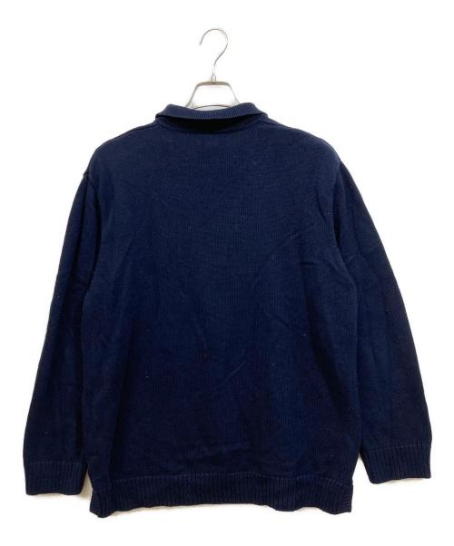 LAUREN RALPH LAUREN（ローレンラルフローレン）LAUREN RALPH LAUREN (ローレンラルフローレン) レースアップニット ネイビー サイズ:XLの古着・服飾アイテム