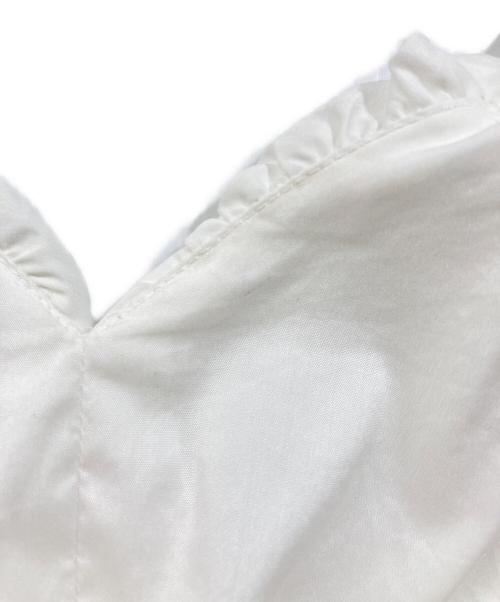 Snidel（スナイデル）Snidel (スナイデル) クロップドブラウスレイヤードキャミワンピース ホワイトの古着・服飾アイテム