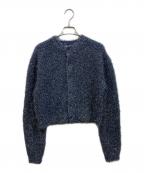 MIESROHEミースロエ）の古着「ミドルゲージラメシャギーCD」｜ネイビー