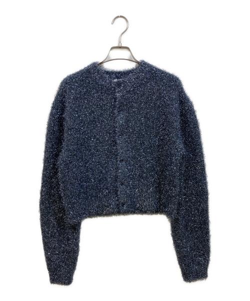 MIESROHE（ミースロエ）MIESROHE (ミースロエ) ミドルゲージラメシャギーCD ネイビー サイズ:Freeの古着・服飾アイテム