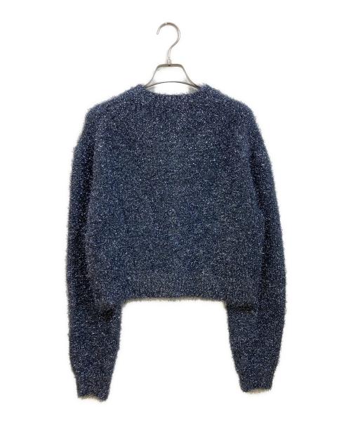 MIESROHE（ミースロエ）MIESROHE (ミースロエ) ミドルゲージラメシャギーCD ネイビー サイズ:Freeの古着・服飾アイテム