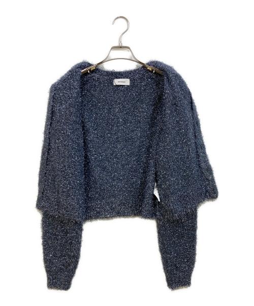 MIESROHE（ミースロエ）MIESROHE (ミースロエ) ミドルゲージラメシャギーCD ネイビー サイズ:Freeの古着・服飾アイテム