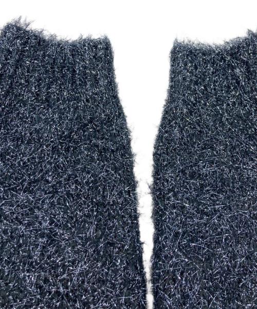 MIESROHE（ミースロエ）MIESROHE (ミースロエ) ミドルゲージラメシャギーCD ネイビー サイズ:Freeの古着・服飾アイテム