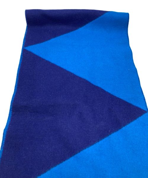 HERMES（エルメス）HERMES (エルメス) Casaque Zig Zag muffler ネイビーの古着・服飾アイテム