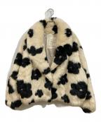 Sea Room lynnシールームリン）の古着「ECOファーミディアムCollarコート」｜アイボリー