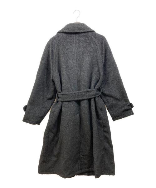 soerte（ソエルテ）soerte (ソエルテ) WOOL BLEND SHAGGY OVER COAT ブラック サイズ:SIZE 1の古着・服飾アイテム