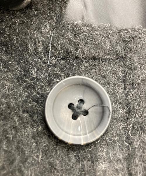 soerte（ソエルテ）soerte (ソエルテ) WOOL BLEND SHAGGY OVER COAT ブラック サイズ:SIZE 1の古着・服飾アイテム