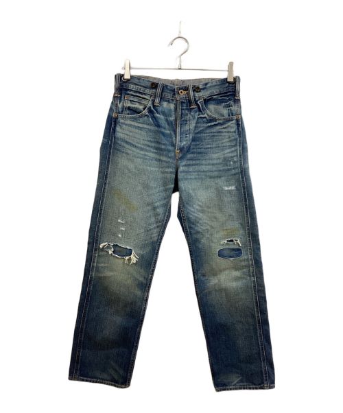 RRL（ダブルアールエル）RRL (ダブルアールエル) ヴィンテージ 5ポケット Fullerton リペアード ジーンズ インディゴ サイズ:W28の古着・服飾アイテム