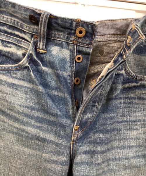 RRL（ダブルアールエル）RRL (ダブルアールエル) ヴィンテージ 5ポケット Fullerton リペアード ジーンズ インディゴ サイズ:W28の古着・服飾アイテム