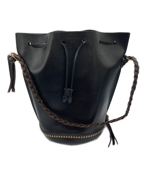 Daniel&Bob（ダニエル＆ボブ）Daniel&Bob (ダニエル＆ボブ) バケツ型レザーショルダーバッグ ブラックの古着・服飾アイテム