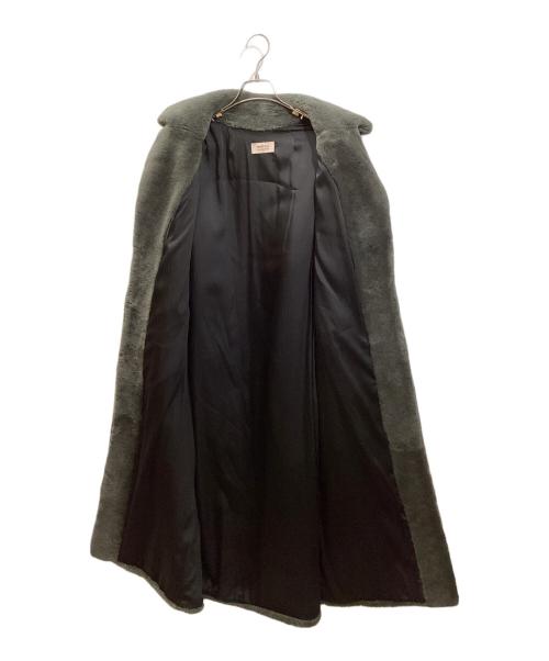 YVES SALOMON meteo（イヴサロモンメテオ）YVES SALOMON meteo (イヴサロモンメテオ) ファーコート グレー サイズ:SIZE 32の古着・服飾アイテム