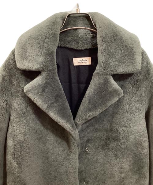 YVES SALOMON meteo（イヴサロモンメテオ）YVES SALOMON meteo (イヴサロモンメテオ) ファーコート グレー サイズ:SIZE 32の古着・服飾アイテム