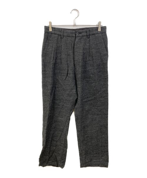 confect（コンフェクト）confect (コンフェクト) リネンウールツイルトラウザーパンツ グレー サイズ:Lの古着・服飾アイテム