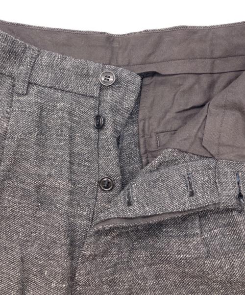 confect（コンフェクト）confect (コンフェクト) リネンウールツイルトラウザーパンツ グレー サイズ:Lの古着・服飾アイテム