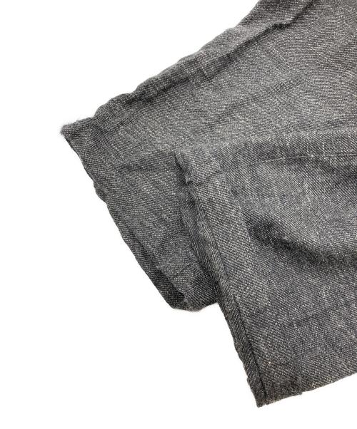 confect（コンフェクト）confect (コンフェクト) リネンウールツイルトラウザーパンツ グレー サイズ:Lの古着・服飾アイテム